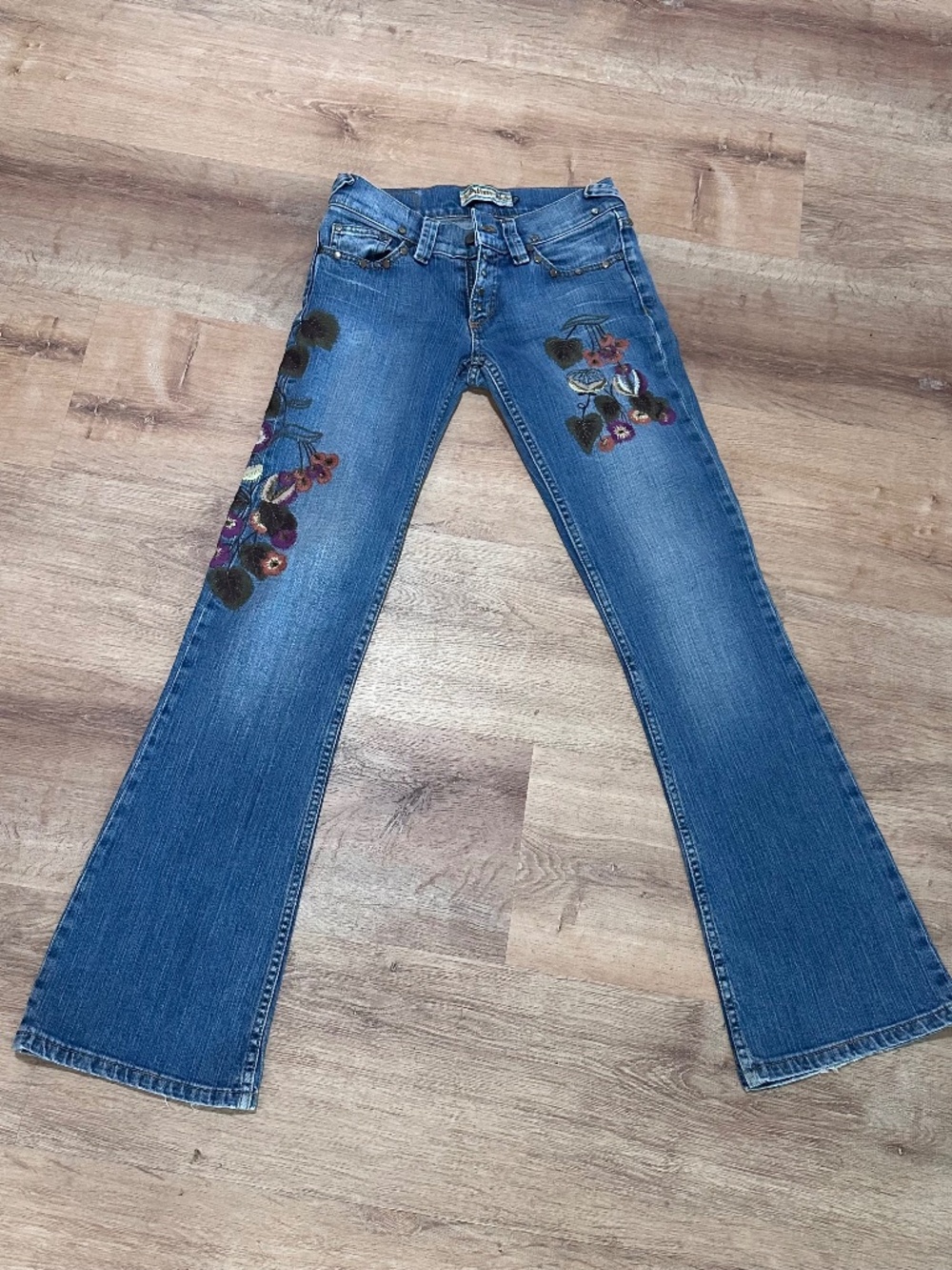 Y2K ABS Women's Blue and Navy Jeans